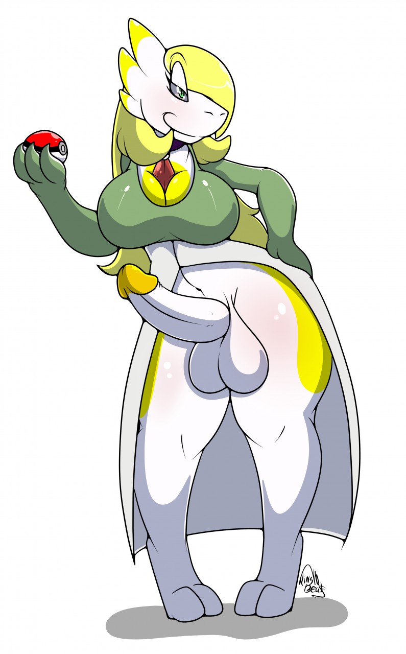 alternate_color breasts daffodil_squeaks_(character) dickgirl gardevoir intersex kingbeast nintendo penis pok&eacute;mon thick_thighs video_games