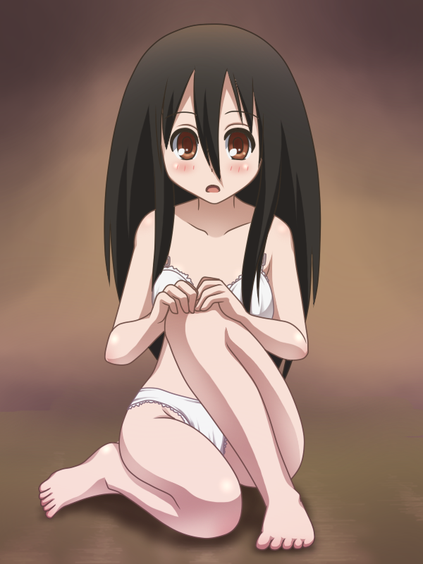 black_hair bra brown_eyes komori_kiri panties sayonara_zetsubou_sensei