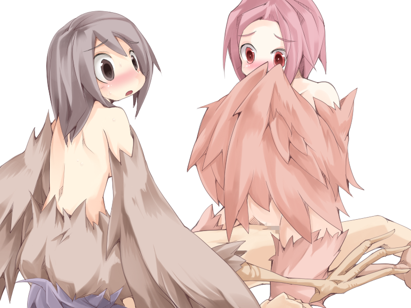 1boy 2girls bird_legs blush bmp-to-png_conversion brown_eyes brown_feathers brown_hair brown_wings censored completely_nude cowgirl_position feathered_wings feathers girl_on_top harpy hetero long_hair luka_(mon-musu_quest!) mon-musu_quest! monster_girl mosaic_censoring multiple_girls non-web_source nude open_mouth pii_(mon-musu_quest!) pina_(mon-musu_quest!) pink_hair purple_hair red_eyes red_feathers red_wings sex sitting_on_face straddling transparent_background winged_arms wings