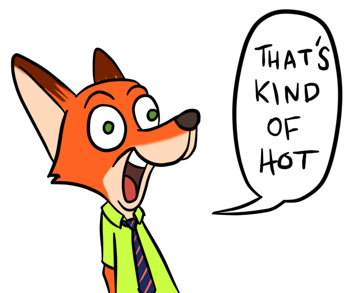 2017 anthro canine clothed clothing colored dialogue dipstick_ears disney fox fur genosaurer green_eyes half-length_portrait mammal meme necktie nick_wilde orange_fur parody portrait reaction_image shirt simple_background speech_bubble terrible_the_drawfag text white_background zootopia