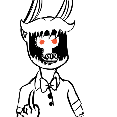 2015 animatronic anthro bow_tie exposed_endoskeleton five_nights_at_freddy's inkyfrog lagomorph machine male mammal middle_finger rabbit reaction_image restricted_palette robot simple_background solo video_games white_background withered_bonnie_(fnaf)