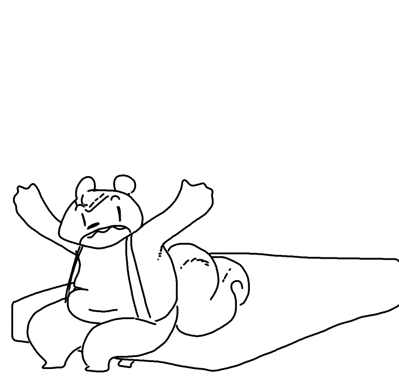 ambiguous_gender anthro bear bed comic disney fan_character mammal monochrome simple_background sitting slightly_chubby solo story story_in_description teeth the_weaver white_background zootopia