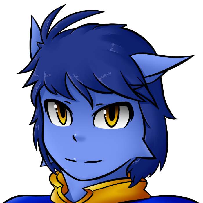 blue_hair blue_skin clothed clothing female hair humanoid looking_at_viewer pointy_ears portrait smile solo tennegrin thundragon zeraphy