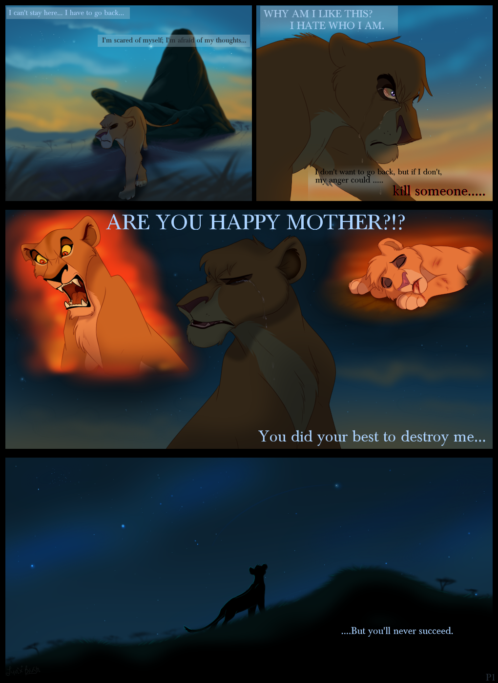 angry blood crying cub daughter disney fringe lynxbrush mother night parent pride_rock purple_eyes red_eyes sad shame star sunset tail_tuft tears the_lion_king tuft vitani wounded young zira
