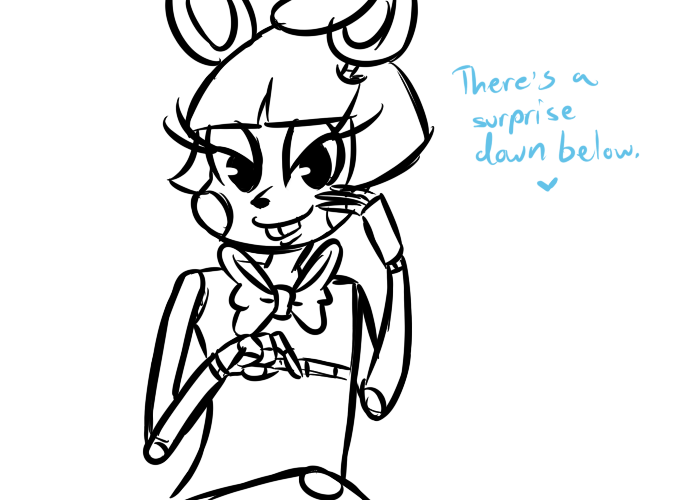 2015 animatronic anthro bedroom_eyes bow_tie buckteeth dialogue english_text five_nights_at_freddy's five_nights_at_freddy's_2 half-closed_eyes inkyfrog lagomorph looking_at_viewer machine male mammal pointing rabbit restricted_palette robot seductive simple_background smile talking_to_viewer teeth text toy_bonnie_(fnaf) video_games white_background