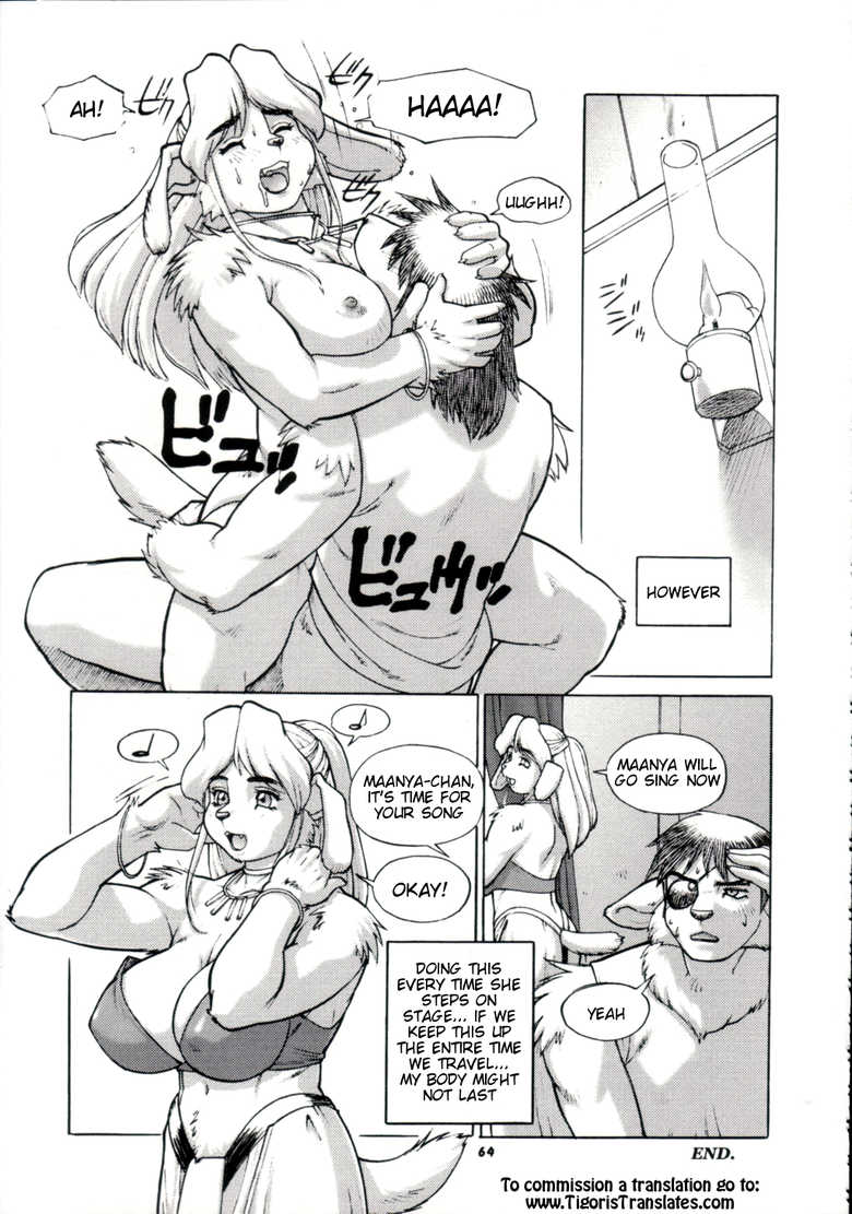 after_sex anthro big_breasts black_and_white book_of_the_beast breasts canine comic dialoge drooling eye_patch eyewear female hands_on_hips humanoid male male/female mammal monochrome nipples orgasm saliva sex sweat text trump