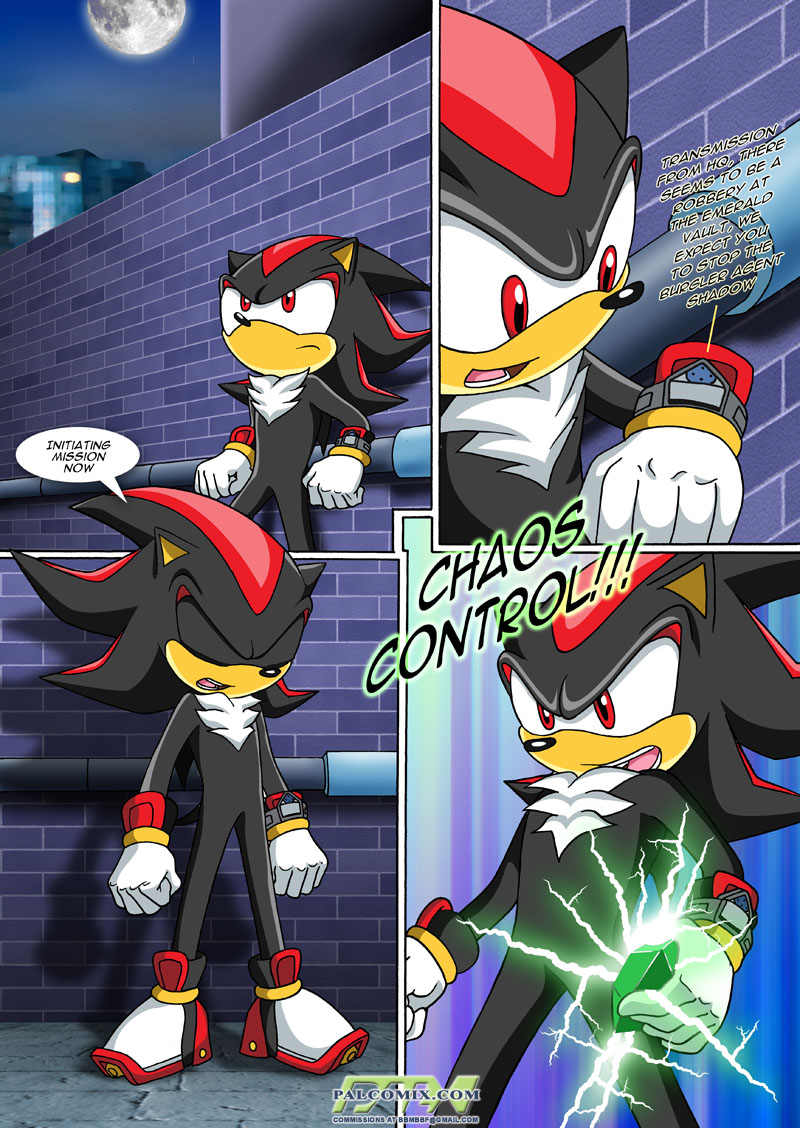 bbmbbf black_fur brick chaos_control chaos_emerald clothing footwear fur gloves moon night palcomix red_eyes red_fur shadow_the_hedgehog sonic_(series) sonic_the_hedgehog_(series) white_fur