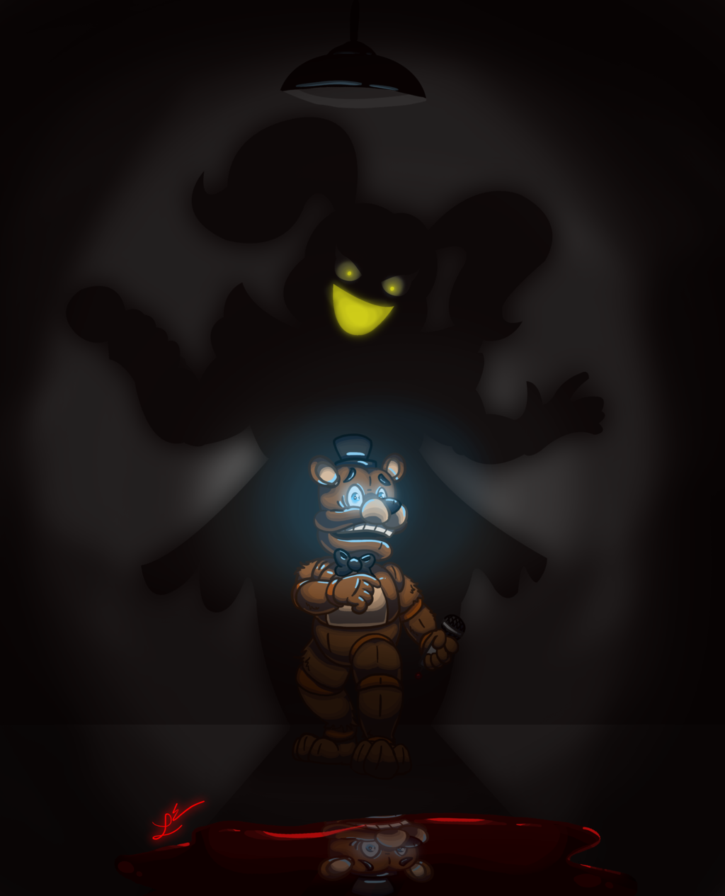 animatronic baby_(fnafsl) blood digital_media_(artwork) five_nights_at_freddy's five_nights_at_freddy's_world freddy_(fnaf) machine mammal rile-reptile robot simple_background sister_location video_games