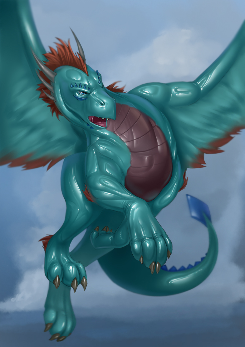 dragon latex_(artist) male rubber tagme