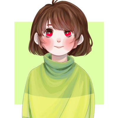 1girl animated animated_gif brown_hair chara_(undertale) looking_at_viewer red_eyes undertale