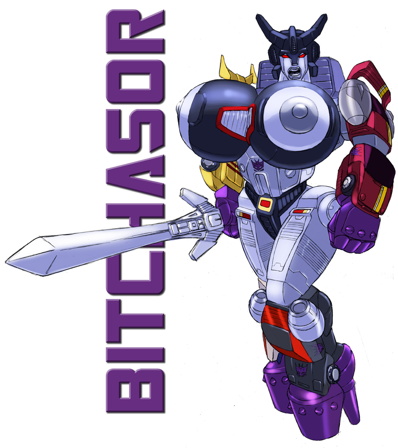 alien areola big_breasts big_lips breasts car crossgender cybertronian decepticon english_text erect_nipples gideon huge_breasts humanoid lips living_machine machine melee_weapon menasor nipples not_furry open_mouth red_eyes robot simple_background solo sword teeth text tongue transformers vehicle weapon wheels