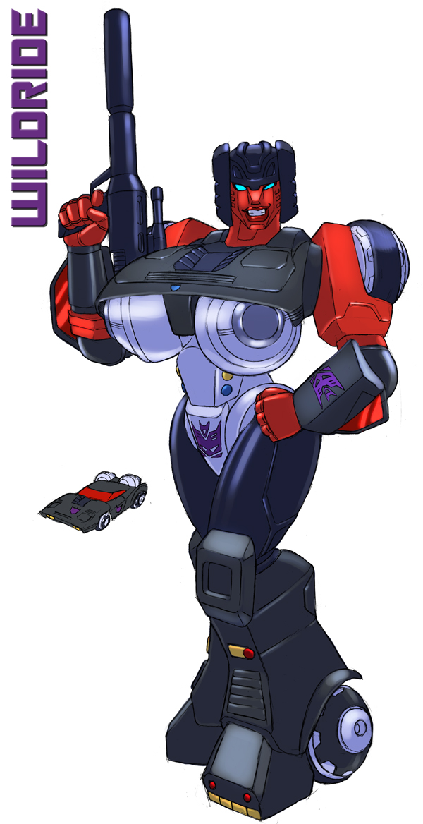 alien big_breasts big_lips breasts car crossgender cybertronian decepticon digital_media_(artwork) english_text female gideon gun holding_object holding_weapon huge_breasts humanoid lips living_machine machine not_furry ranged_weapon robot simple_background smile solo standing teeth text transformers vehicle weapon wheels wildrider