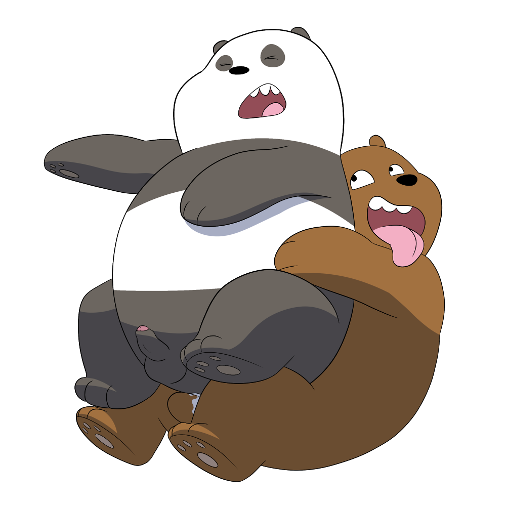 2016 anal anal_penetration bear cartoon_network cum from_behind_(disambiguation) grizzly_(character) grizzly_bear male male/male mammal panda panda_(character) penetration penis slightly_chubby tongue tongue_out treadway we_bare_bears