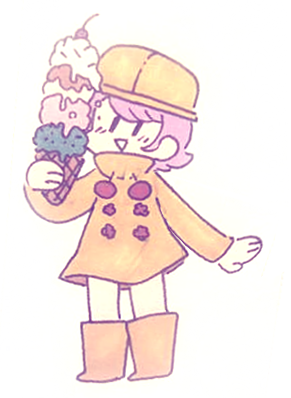 1girl character_request food ice_cream skullgirls solo tagme umbrella_(skullgirls)