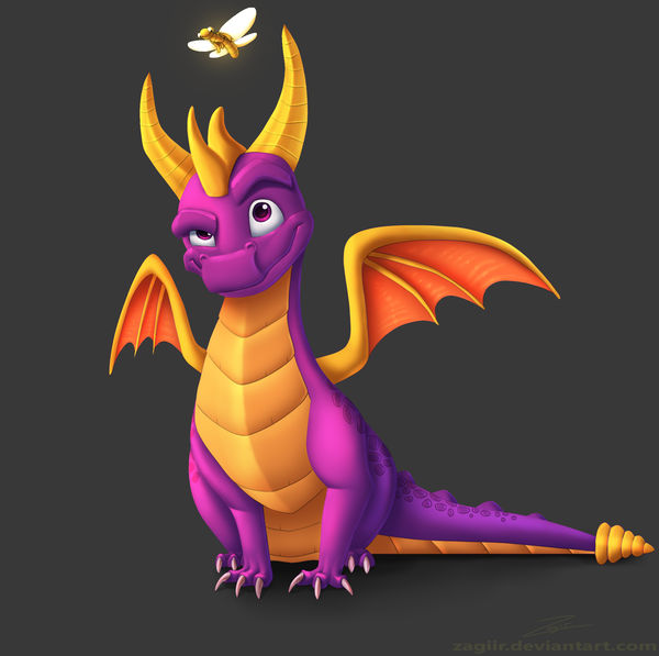 claws digital_media_(artwork) dragon feral scalie sparx spyro spyro_the_dragon video_games western_dragon wings zagiir