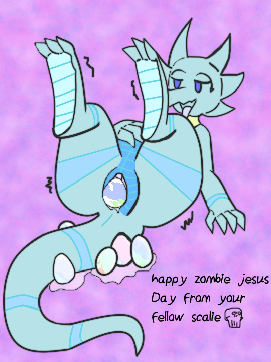 abstract_background blue_eyes bone-chan easter egg feet gold_necklace happy_easter holidays in-love-with-a-lizard lizard orgasm oviposition pussy pussy_juice reptile scalie shikiso tongue tongue_out