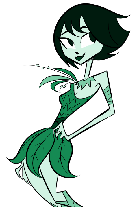 1girl ashi black_hair character_request samurai_jack solo tagme