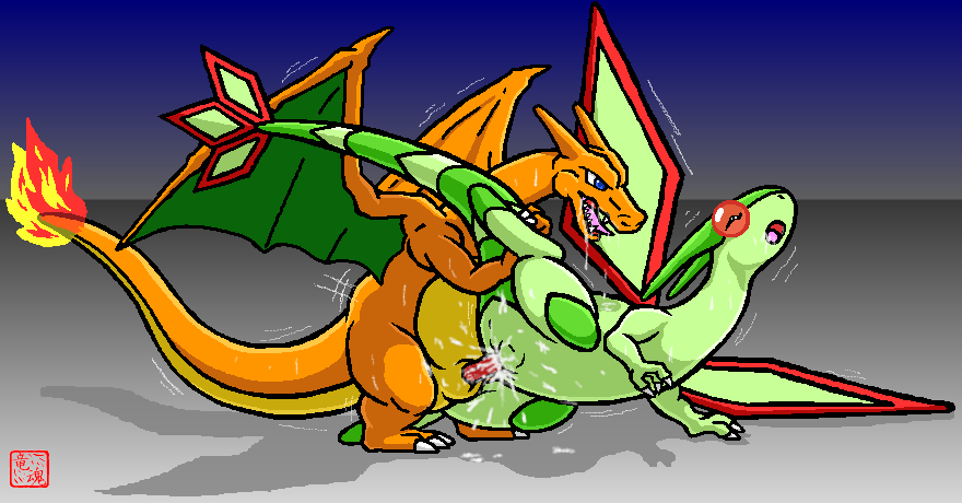 charizard dragon_soul_e flygon nintendo pokemon