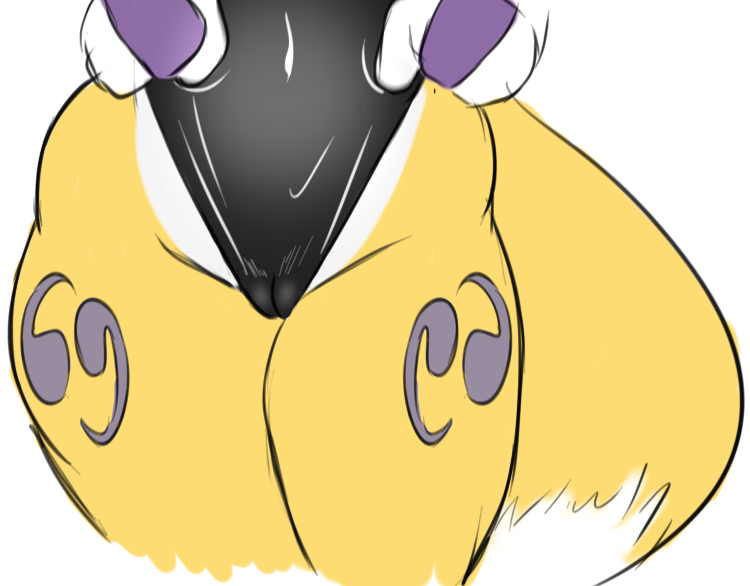 camel_toe clothing digimon female renamon seii3 thick_thighs tight_clothing wide_hips