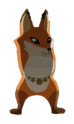 alpha_channel ambiguous_gender anonymous_artist armello canine caricature edit featureless_crotch fox humor jewelry mammal necklace no_torso nude scarlet_(armello) shopped simple_background solo