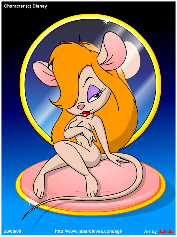 2000 andybunny anthro breasts chip_'n_dale_rescue_rangers disney female gadget_hackwrench mammal mouse nude pinup pose rodent solo