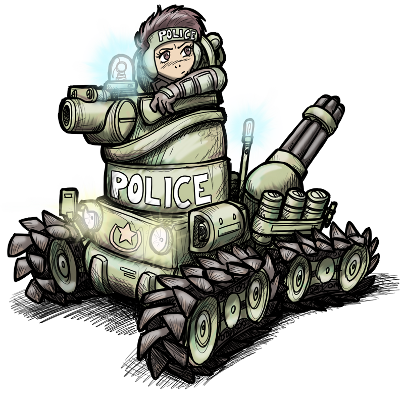 artist_request bonaparte_(tank) dominion gatling_gun ground_vehicle gun leona_ozaki military military_vehicle motor_vehicle source_request tank weapon