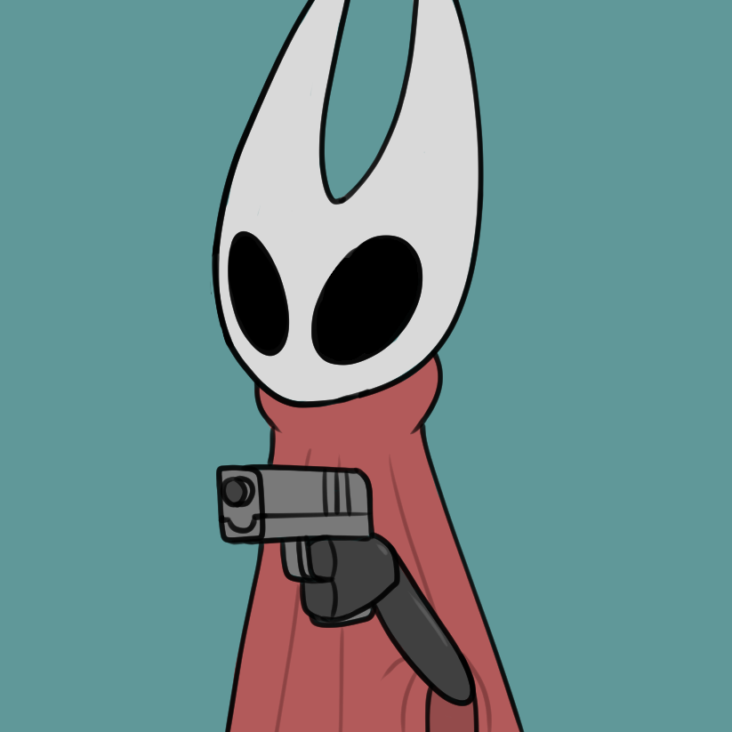 2019 anthro arthropod cape clothing holding_object holding_weapon hollow_knight hornet hornet_(hollow_knight) hymenopteran i_am_clover insect simple_background solo standing video_games wasp weapon
