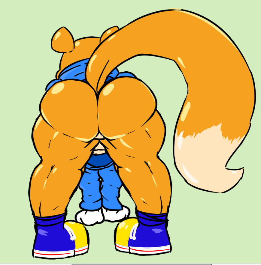 anthro butt clothing conker conker's_bad_fur_day k0nami male mammal nobody147 rodent shirt squirrel video_games