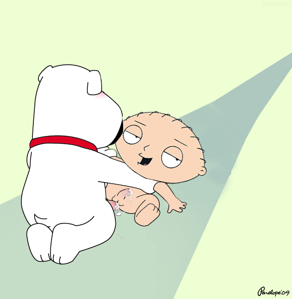 anal anal_penetration animal_genitalia animal_penis anthro brian_griffin canine canine_penis child collar cub cum cum_inside dog family_guy fur human male male/male mammal nude penelope_(artist) penetration penis stewie_griffin young