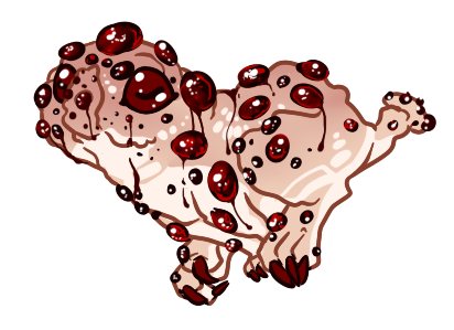 2013 alpha_channel ambiguous_fluids ambiguous_gender bleeding_tooth_fungus claws digital_drawing_(artwork) digital_media_(artwork) dripping feral full-length_portrait fungi_fauna fungus low_res monster mouthless multi_eye noseless nude pepperednewt pink_skin portrait quadruped red_claws red_skin running short_tail side_view simple_background solo suspended_in_midair transparent_background trypophobia white_skin