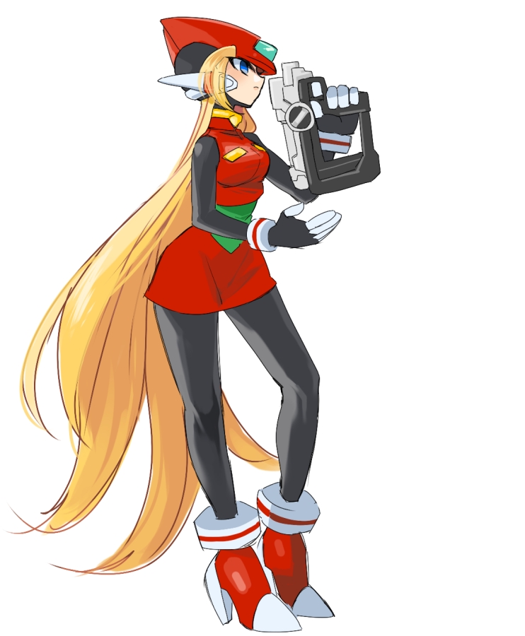 android armor blonde_hair gloves helmet long_hair rockman rockman_zero solo yuriyuri_(ccc) zero_(rockman)