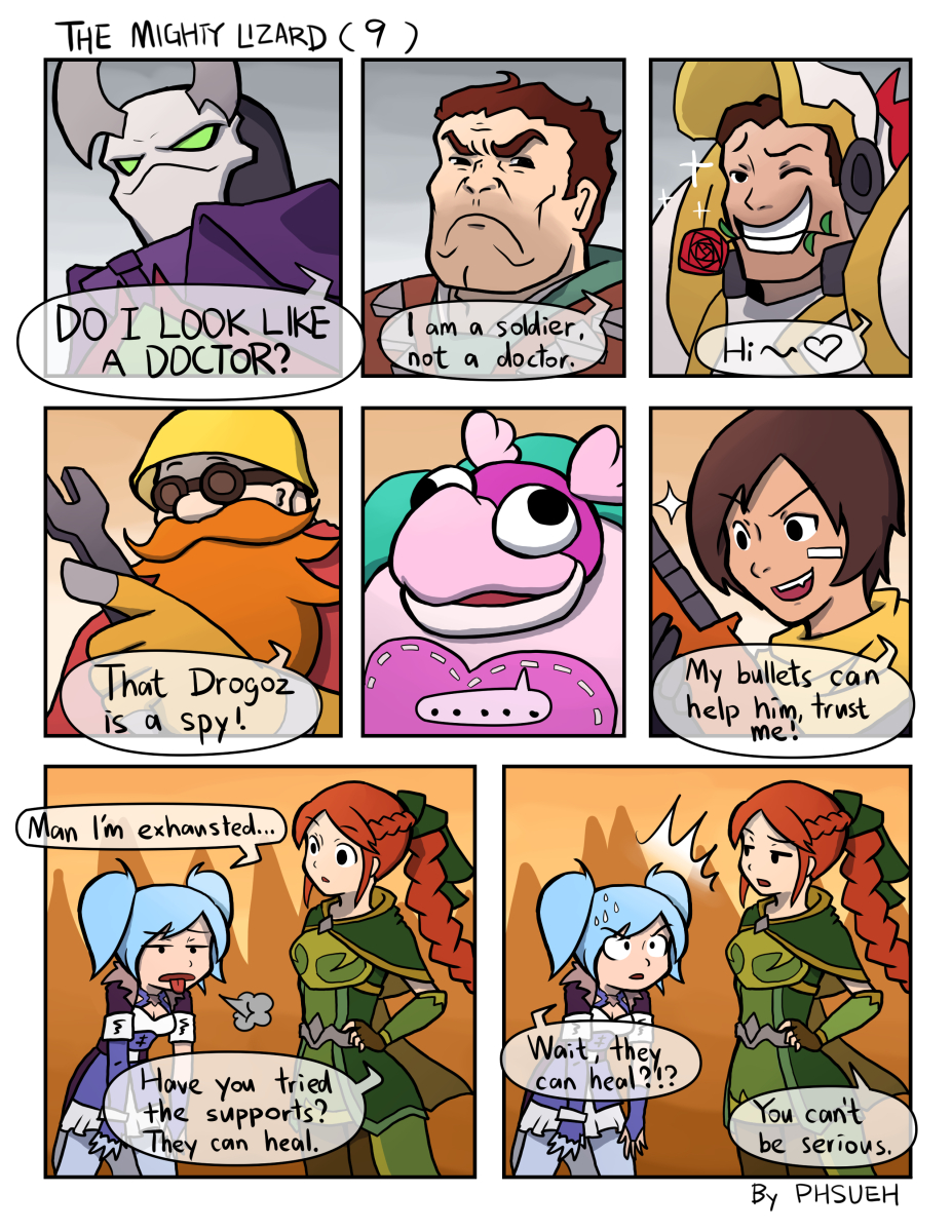 &lt;3 2017 androxus armor armwear band-aid bandage barik beard belt blue_hair braided_hair brown_hair cape cassie_(paladins) clothing comic corset derp_eyes dwarf elbow_gloves engineer_(team_fortress_2) evie_(paladins) excalibur_stare eyewear facial_hair female fernando_(paladins) fingerless_gloves flirting frown gauntlets gloves goggles grin gun hair helmet human humanoid hunter jacket kinessa lingerie macuddles magic_user makoa_(paladins) male mammal mask one_eye_closed orange_hair paladins panting pants phsueh pigtails plushie ponytail ranged_weapon red_hair reptile ribbons rifle robe scalie scarf scowl shirt smile sniper sniper_rifle soul_eater_cringe squint stitching team_fortress_2 teeth text tongue tongue_out tools toy turtle valve video_games viktor_(paladins) weapon welding_goggles wink witch wrench