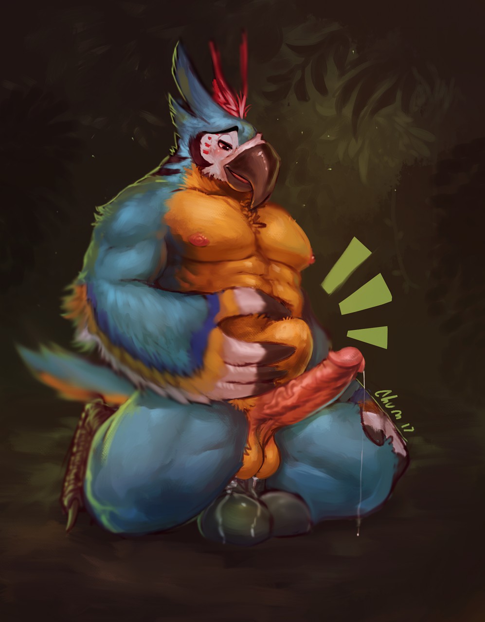 abdominal_bulge abs anal anal_penetration anthro areola avian balls barazoku barefoot beak biceps bird blush breath_of_the_wild chumbasket claws cum cum_on_penis cum_string dildo erection feathers half-closed_eyes kass_(zelda) long_penis looking_down male muscular nintendo nipples nude on_floor outside parrot pecs penetration penis sex_toy sharp_claws sitting smile solo the_legend_of_zelda thick_thighs toe_claws veiny-penis video_games wings