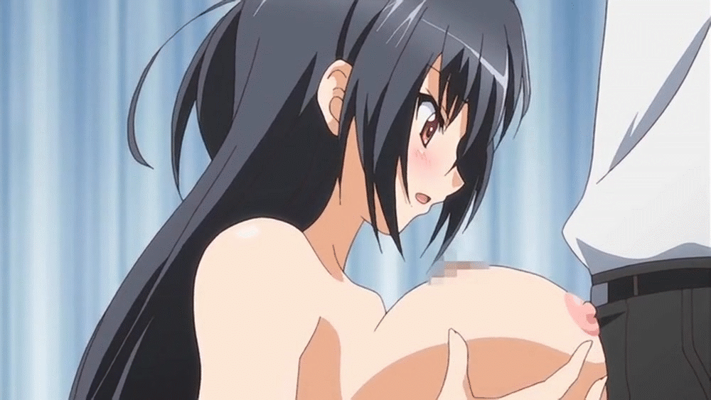 10s animated animated_gif blush bouncing_breasts breasts censored floating_material grabbing kirisaki_ibu paizuri penis