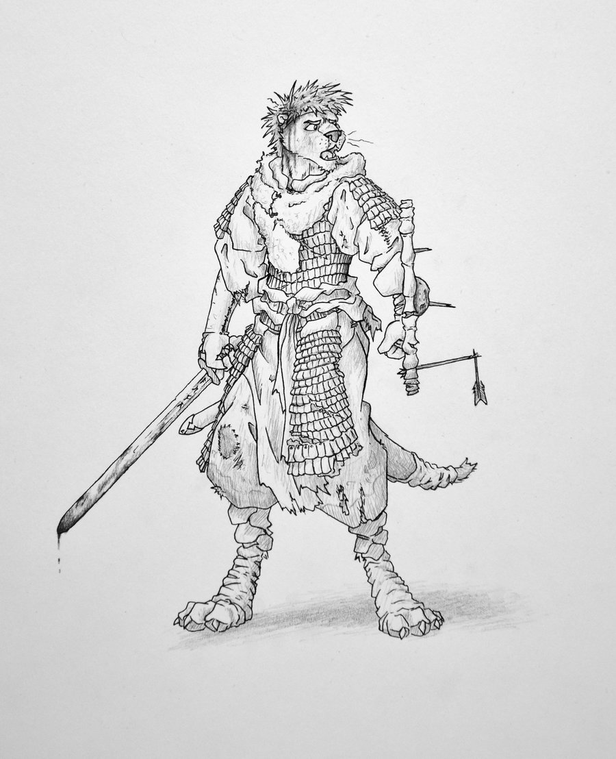 after_fight anthro armor arrow battle belt blood brave breastplate breath_of_the_wild breathing clothing dago dagootter dirty fight focus hag hairstyle leather leather_armour linnen listening male mammal medieval medieval_fantasy medieval_slavic melee_weapon mud muscular mustelid nintendo otter pants paws rags runaway running shield slavic slavic_arrior slavic_culture slavic_sword sword swordsman the_legend_of_zelda trausers tunic video_games weapon wounded