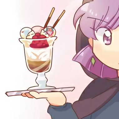 akazukin_chacha cup hood icecream purple_hair yakko