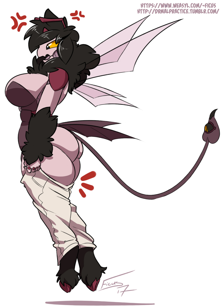 arthropod bat bee big_breasts big_butt breasts butt corruption demon female ficus hi_res hooves horn insect mammal parasite succubus wings yellow_sclera