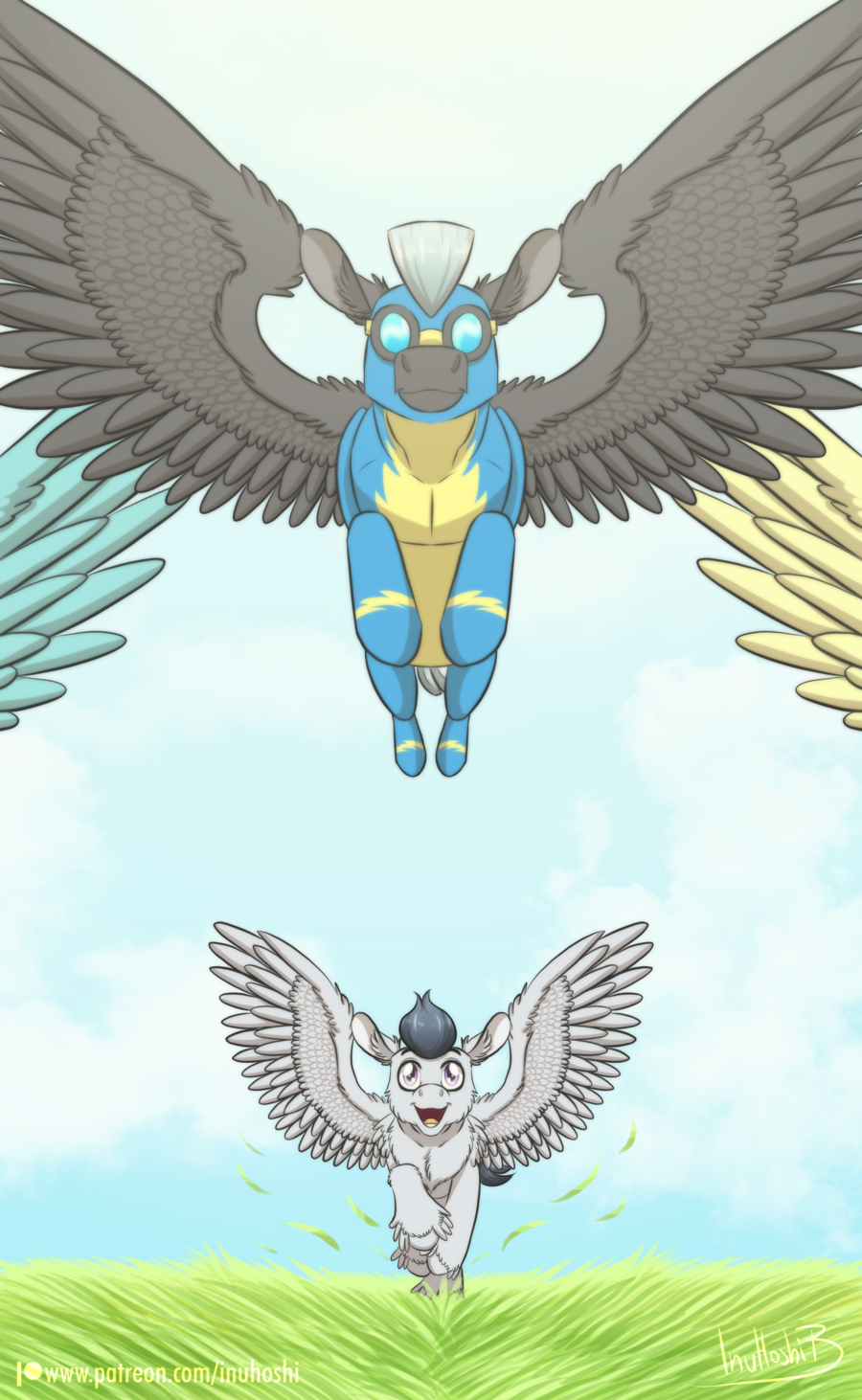 2017 brothers clothing equine eyewear flying friendship_is_magic goggles group hi_res inuhoshi-to-darkpen male mammal my_little_pony pegasus rumble_(mlp) running sibling skinsuit thunderlane_(mlp) tight_clothing wings