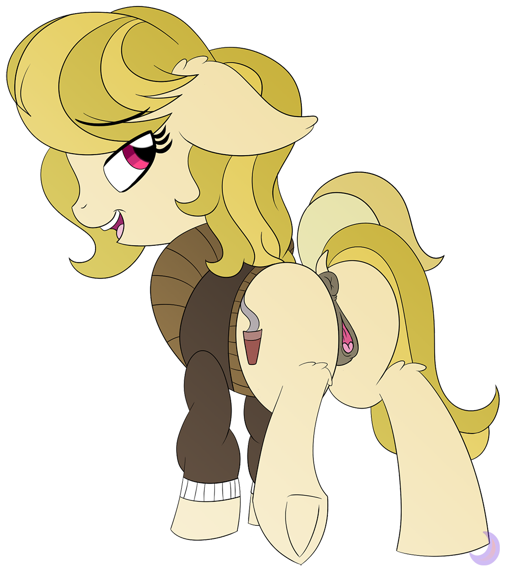2017 animal_genitalia anus clitoris clothing dinimoon equine female friendship_is_magic horse looking_back mammal march_gustysnows_(mlp) my_little_pony pony pussy solo