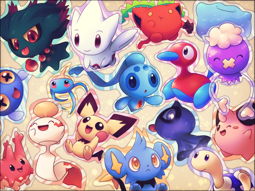 ambiguous_gender blue_body blue_fur chimecho chinchou cleffa corsola digital_media_(artwork) ditto eyes_closed fur group hoppip legendary_pok&eacute;mon looking_at_viewer misdreavus nintendo one_eye_closed open_mouth open_smile phione pichu pink_body pok&eacute;mon pok&eacute;mon_(species) porygon2 purple_body red_eyes shinx shiny_pok&eacute;mon shuckle shuppet simple_background smile soft_shading surskit togetic tongue tongue_out video_games white_body wink yellow_fur yellow_sclera zaikudo