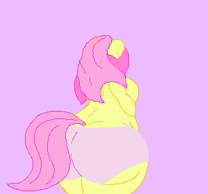 2020 animated anthro big_butt breasts butt clothed clothing cocoahug digital_media_(artwork) embarrassed equid equine fart fart_cloud featureless_breasts feces female fluttershy_(mlp) friendship_is_magic hair hasbro horse huge_butt hyper hyper_butt low_res mammal my_little_pony no_sound panties partially_clothed pink_background pink_hair pixel_(artwork) pixel_animation pony pooping scat sharted short_playtime simple_background soiling soiling_underwear solo stink_lines surprise tail underwear yellow_body