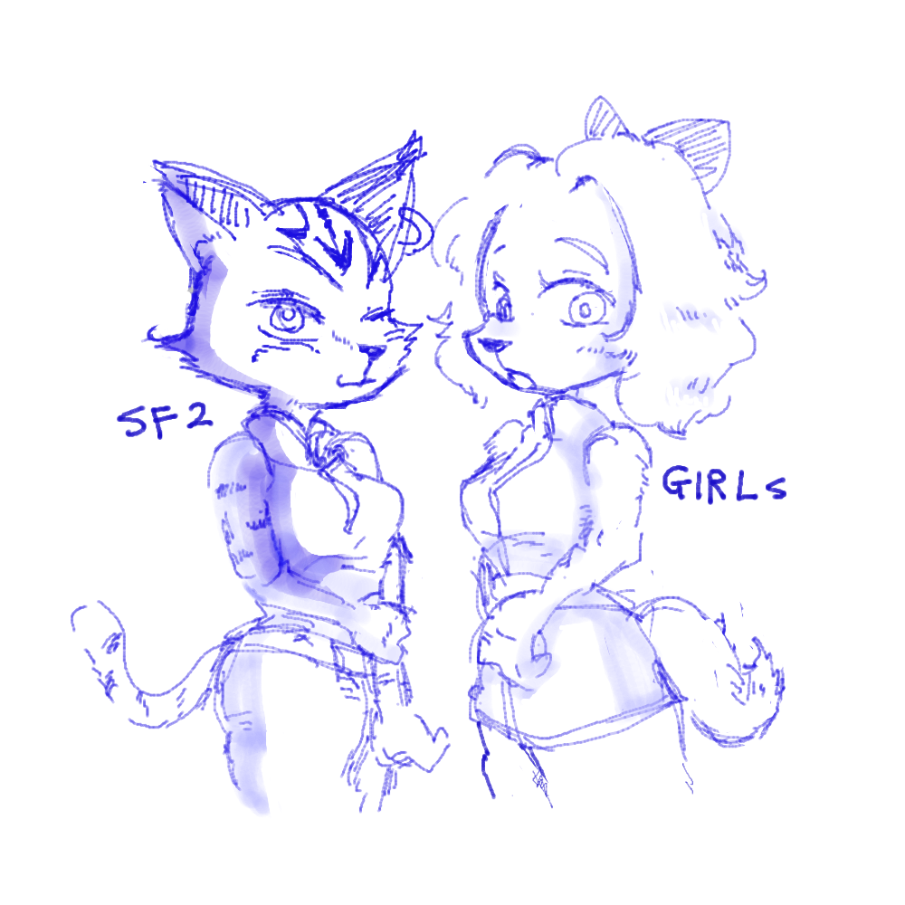 0+ anthro canine clothing duo fay_spaniel feline female mammal miyu_lynx nintendo star_fox video_games