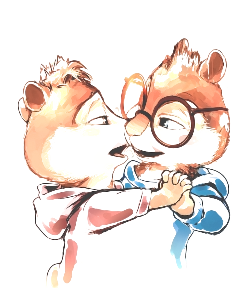 alvin_and_the_chipmunks alvin_seville anthro cub duo eyewear hug lando male open_mouth simon_seville young