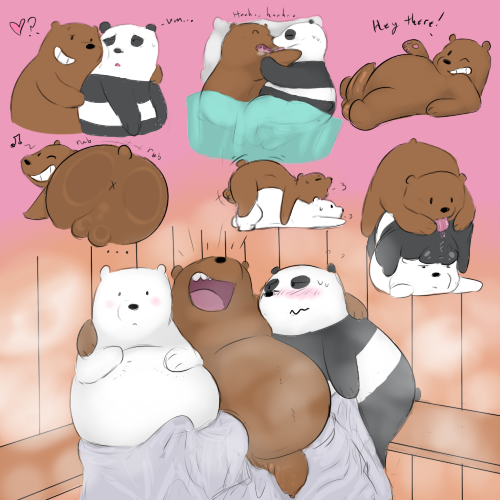 &lt;3 2017 anal backsack balls bear butt cartoon_network da~blueguy grizzly_bear male mammal oral panda penis polar_bear rimming sauna sex we_bare_bears