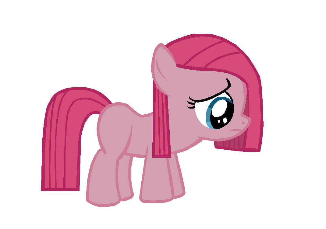 alpha_channel blue_eyes bronyboy earth_pony equine female feral friendship_is_magic fur hair horse mammal my_little_pony pink_body pink_fur pink_hair pinkamena_(mlp) pinkie_pie_(mlp) pony sad simple_background solo transparent_background warm_colors