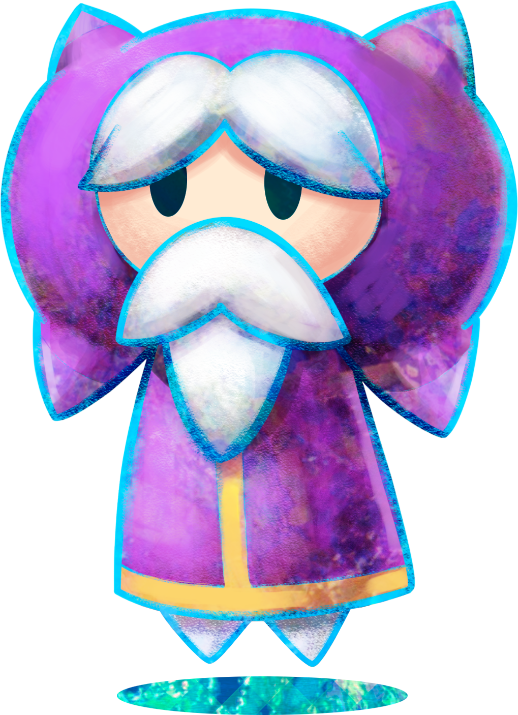 1boy artist_request beard black_eyes blue_outline eldream facial_hair full_body highres long_sleeves looking_ahead male_focus mario_&amp;_luigi:_dream_team mario_&amp;_luigi_rpg mario_(series) midair mustache official_art old old_man outline outstretched_arms pants pi'illo pillow purple_hood purple_robe purple_sleeves robe shirt short_hair sleeves_past_fingers sleeves_past_wrists solid_oval_eyes solo tile_floor tiles transparent_background very_short_hair white_pants white_shirt wide_sleeves