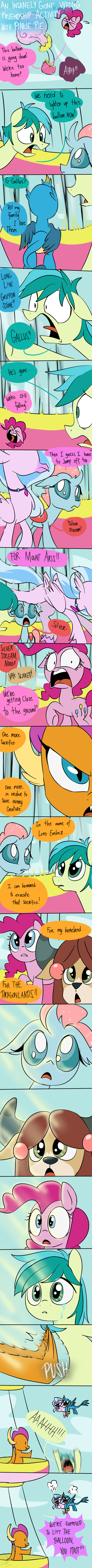 avian bovine changeling comic dialogue dragon emositecc english_text equine female friendship_is_magic gallus_(mlp) gryphon hippogryph horse male mammal my_little_pony ocellus_(mlp) pinkie_pie_(mlp) pony sandbar_(mlp) silverstream_(mlp) smolder_(mlp) text yak yona_(mlp)