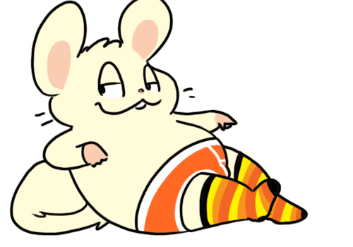 briefs clothed clothing hamster legwear lying mammal nishi orange_underwear oxynard rodent socks striped_clothing striped_legwear striped_socks stripes topless underwear