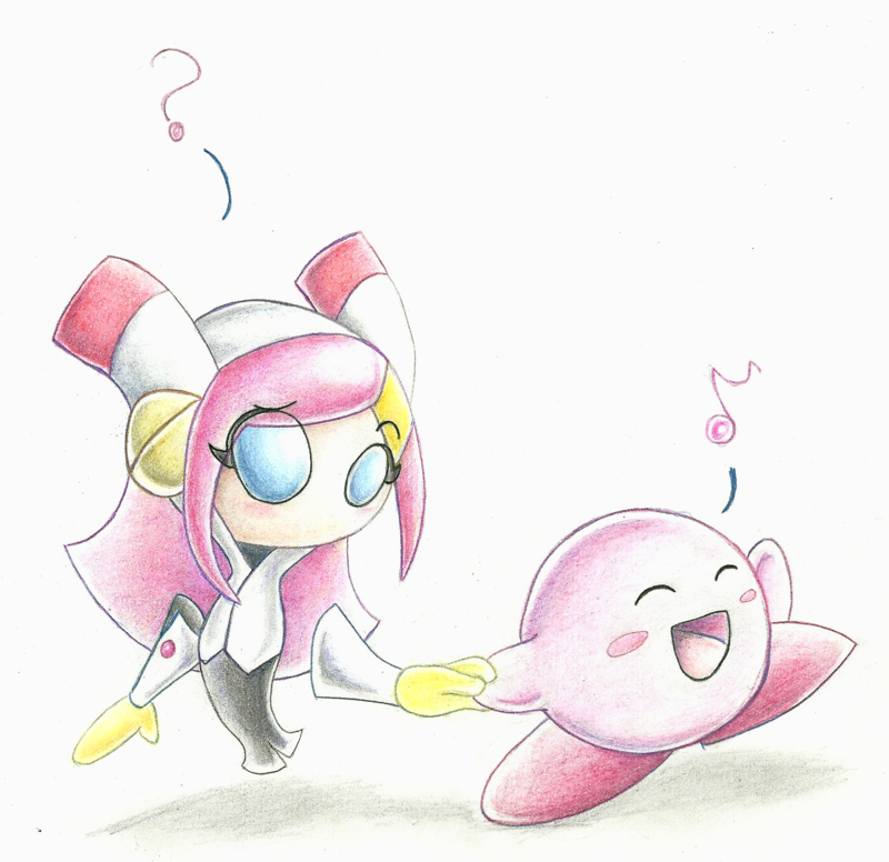 blue_eyes disembodied_hands kirby no_mouth pink_hair susie susie_(kirby)