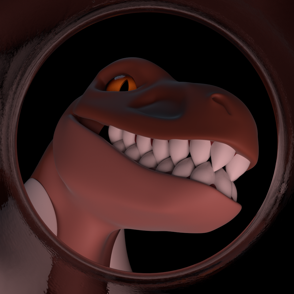 2016 3d_(artwork) blender_(software) digital_media_(artwork) dinosaur doublescale first_person_view nevix_(character) scalie standing teeth test_tube